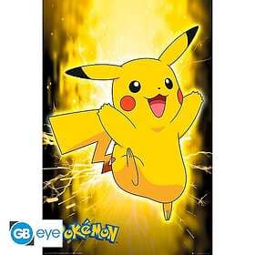 Abysse POKEMON Poster Maxi 91,5x61 Pikachu Neon