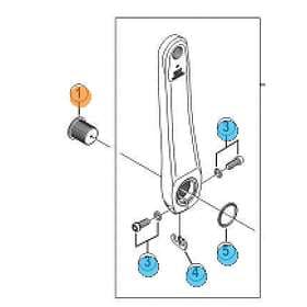 Shimano Bult till pedalarm FC4700,FC4703,FC5800,FC6800