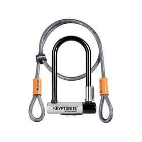 Kryptonite Bygellås KryptoLok Mini-7, 178 mm, inkl. fäste Låsvajer Flex, 120 cm