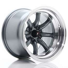 Japan Racing JR19 Gun Metal Machined LIP 8x15 4/100 ET0 B73.1