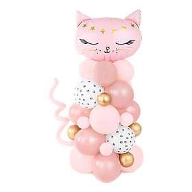 PartyDeco DIY Ballongfigur Katt Rosa