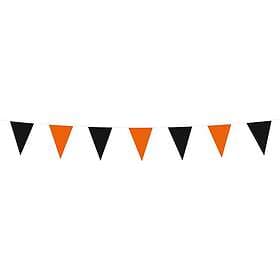 Globos Europe Vimpelgirlang Mini Svart/Orange