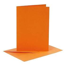 Orange Gratulationskort 6-pack