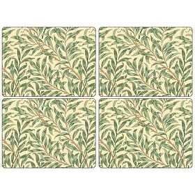 Willow Bough Green Bordstabletter Stora, 4-pack Morris & Co