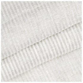 Classic Textiles Laura Tyg Metervara Linne/Off-White