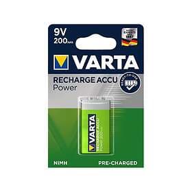 Varta Laddbart. 9V 200mAh 1,2v. NiMh 1st