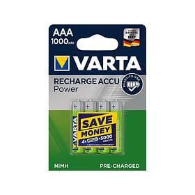 Varta Laddbart AAA 1000mAh 1,2v NiMH 4st