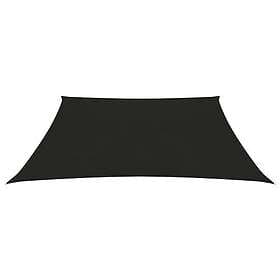 vidaXL Solsegel 160g/m² svart 5x5 m HDPE 311718