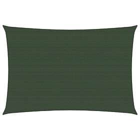 vidaXL Solsegel 160g/m² mörkgrön 3,5x4,5 m HDPE 311461