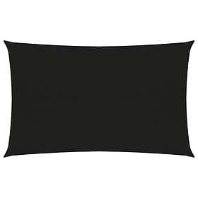 vidaXL Solsegel 160g/m² svart 2,5x4,5 m HDPE 311730