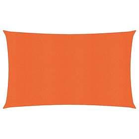 vidaXL Solsegel 160g/m² orange 2x5 m HDPE 311671