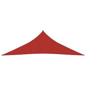 vidaXL Solsegel 160g/m² röd 4x4x5,8 m HDPE 311644