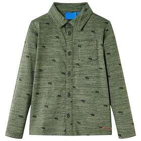 vidaXL Skjorta för barn khaki melange 92 13124