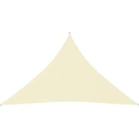 vidaXL Solsegel oxfordtyg trekantigt 2,5x2,5x3,5 m gräddvit 135224