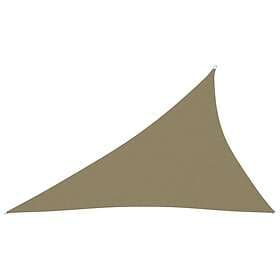 vidaXL Solsegel oxfordtyg trekantigt 3x4x5 m beige 135173