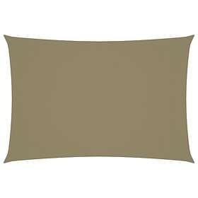 vidaXL Solsegel oxfordtyg rektangulärt 3x5 m beige 135157