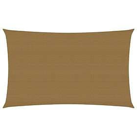 vidaXL Solsegel 160g/m² taupe 2x4,5 m HDPE 311395