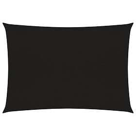 vidaXL Solsegel 160g/m² svart 3x4,5 m HDPE 311733