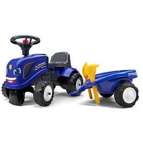 Falk New Holland Traktor med Tillbehör, Blå
