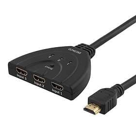 Deltaco HDMI Switch 3 input 1 output (Sladdmodell)