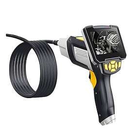 LCD Inspektionskamera 1080P FullHD, 4,3" , microSD, IP67, LED-lampa, inkl. smarta tillbehör 5 meter sladd