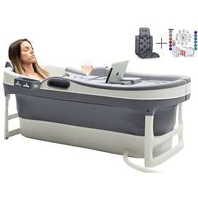 HelloBath Vikbar badbalja för vuxna Antracit 148cm