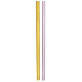 Kosta Boda Sipsavor Sugrör Rosa/Gul, 2-pack