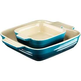 Le Creuset Signature Ugnsformset 23+13 cm Deep Teal