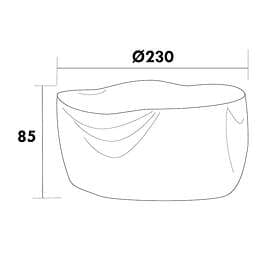 Hillerstorp Möbelskydd Till runda möbelgrupper D230 cm H85 cm