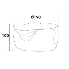 Hillerstorp Möbelskydd Till runda möbelgrupper D190 cm H100 cm