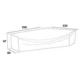 Hillerstorp Möbelskydd Till hörnsoffor 290-225 x 80 x 67 cm