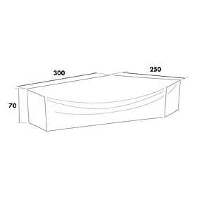Hillerstorp Möbelskydd Till hörnsoffor 250-300 cm H70cm