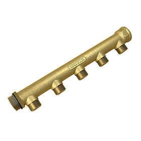 Wavin 3/4" fördelarrör 5 utlopp 1/2" mittavstånd¨50