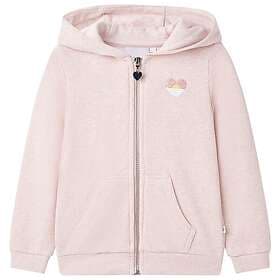 vidaXL Barnhoodie med dragkedja ljusrosa mix 128 10982