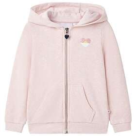 vidaXL Barnhoodie med dragkedja ljusrosa mix 140 10983