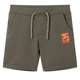 vidaXL Barnshorts med snöre mörk khaki 104 12200