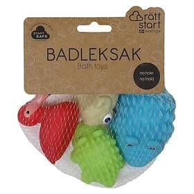 Rätt Start Badleksak, Exotiska Djur, 4-pack
