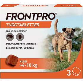 Frontpro 28,3 mg tuggtabletter för hund 4-10kg 3 st