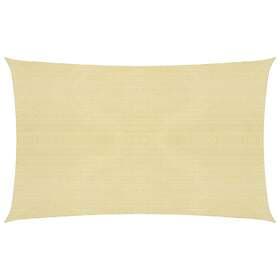 vidaXL Solsegel 160g/m² beige 2,5x5 m HDPE 311126