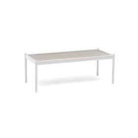 Hillerstorp Bolmsö soffbord Vit med beige dyna 80 x 40 cm