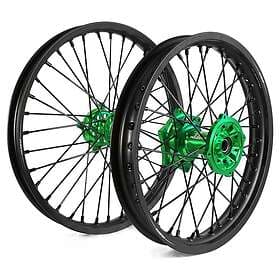 Holeshot 2,15x19`` 1,60x21`` Kawasaki Kx450f/kx250f Rim Grönt 2,15 1,60 R19/R21