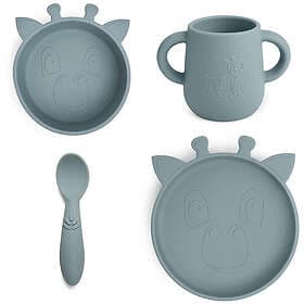 Nuuroo Lykke Giraff Tallriksset 4-pack Silikon