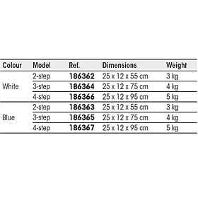 Majoni Ladder 4 Steps Durchsichtig 250 x 120 x 950 mm
