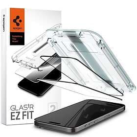 Spigen iPhone 15 Pro Skärmskydd GLAS.tR EZ Fit FC Svart 2-pack