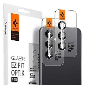 Spigen Samsung Galaxy S23 FE Kameralinsskydd Glas.tR EZ Fit Optik 2-pack Svart