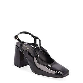 Alohas Reggie Onix Black Leather Pumps (Dam)