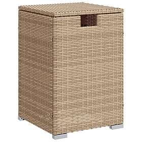 vidaXL Låda för gasflaska beige 40x40x60 cm konstrotting 366297