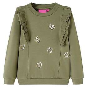 vidaXL Tröja för barn khaki 128 13737