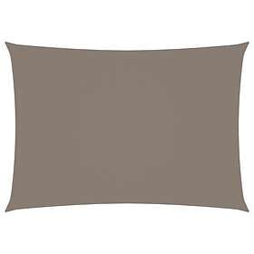 vidaXL Solsegel oxfordtyg rektangulärt 3x4 m taupe 135430
