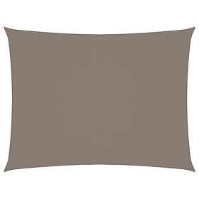 vidaXL Solsegel oxfordtyg rektangulärt 2x3 m taupe 135420